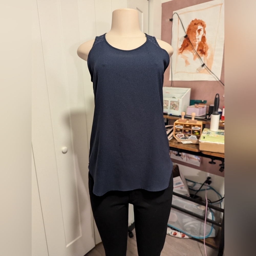 Van Heusen‎ Blue tank top size small
